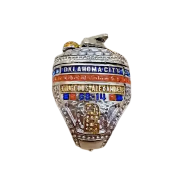 2025 OKC Thunder Finals Replica Ring with Pop-off top and hidden ring (with Case)