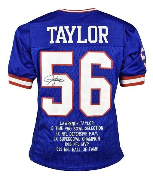 Lawrence Taylor Signed Custom Jersey (JSA Authenticated)